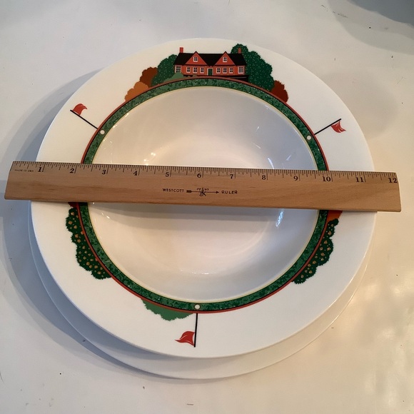 Christopher Stuart Optima Fairway Golfing Sugar Creamer Serv Bowl & Plate Bundle - Picture 6 of 7